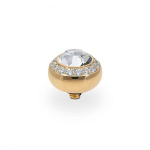 Tondo de luxe 10 mm gold crystal