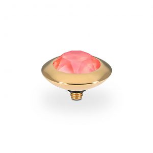 Tondo 13 mm gold light coral