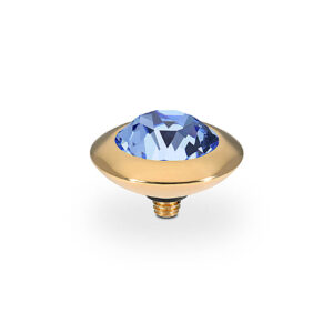 Tondo 13 mm gold light sapphire