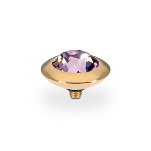 Tondo 13 mm gold light amethyst