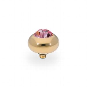 Tondo  10 mm gold , light rose