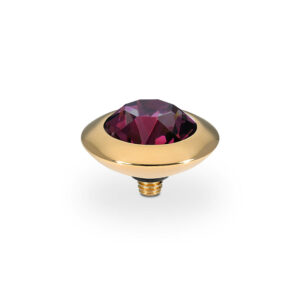 Tondo 13 mm gold amethyst