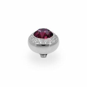 Tondo de luxe 10 mm silver amethyst