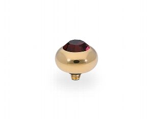 Tondo  10 mm gold ,  burgundy