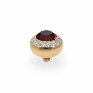 Tondo de luxe 10 mm gold burgundy