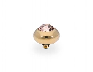 Tondo  10 mm gold , vintage rose