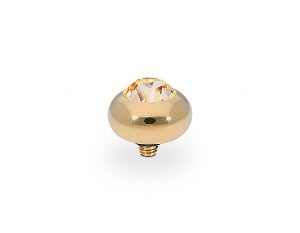 Tondo  10 mm gold ,  light peach