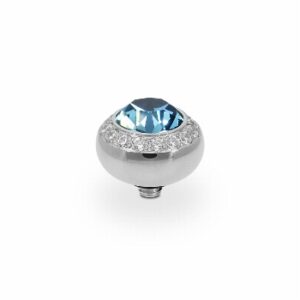 Tondo de luxe 10 mm silver montana blue