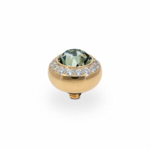 Tondo de luxe 10 mm gold black diamond