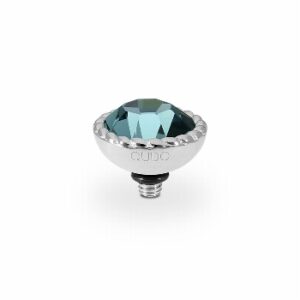 Bocconi 11 mm zilver smoked sapphire