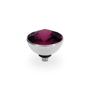 Bottone 11,5 mm silver amethyst