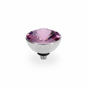 Bottone 11,5 mm silver light amethyst