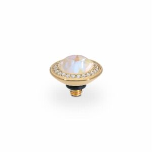 Tondo de luxe  9 mm gold , ivory cream delite