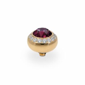 Tondo de luxe 10 mm gold amethyst