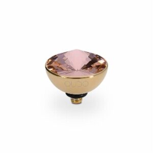 Bottone 11,5 mm gold vintage rose