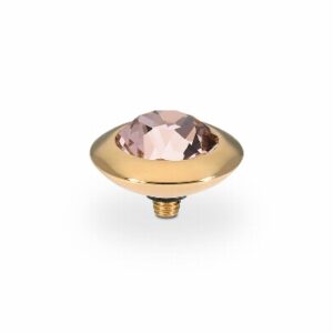 Tondo  13 mm gold vintage rose