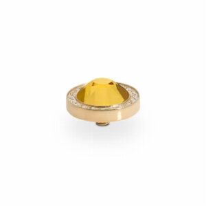 Canino de luxe 10,5 mm gold , golden topaz